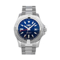  Shop Authentic Breitling Avenger Automatic GMT 45 Blue Dial Silver Steel Strap Watch for Men - A32395101C1A1 - Luxxuri