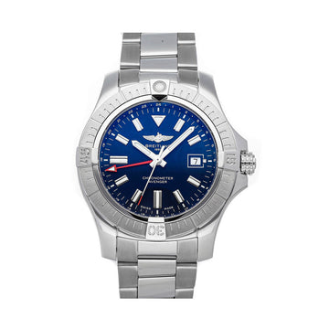  Shop Authentic Breitling Avenger Automatic GMT 45 Blue Dial Silver Steel Strap Watch for Men - A32395101C1A1 - Luxxuri