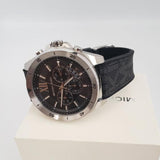  Shop Authentic Michael Kors Brecken Chronograph Black Dial Black Leather Strap Watch For Men - MK8850 - Luxxuri