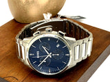  Shop Authentic Hugo Boss Dapper Chronograph Blue Dial Silver Steel Strap Watch For Men - 1513927 - Luxxuri
