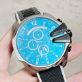  Shop Authentic Diesel Mega Chief Quartz Black Dial Grey Leather Strap Watch For Men - DZ4523 - Luxxuri