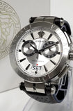  Shop Authentic Versace Aion Chronograph White Dial Brown Leather Strap Watch for Men - VBR010017 - Luxxuri
