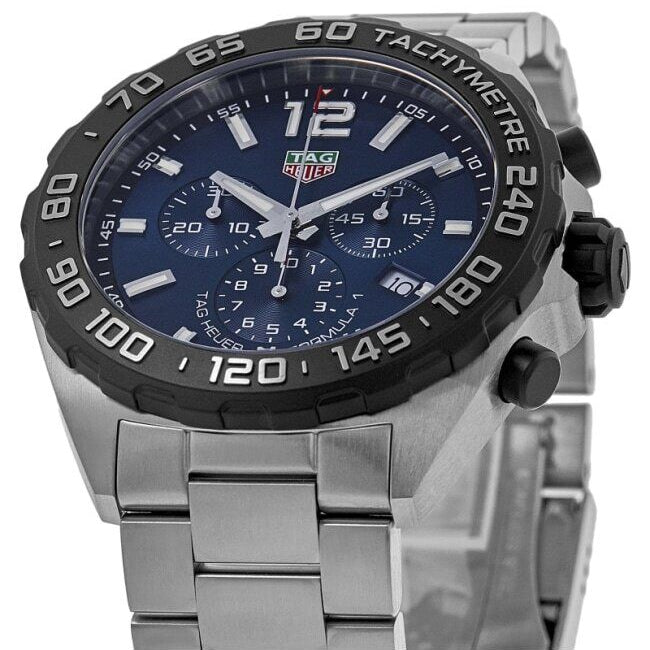  Shop Authentic Tag Heuer Formula 1 Chronograph Blue Dial Silver Steel Strap Watch for Men - CAZ101AV.BA0842 - Luxxuri