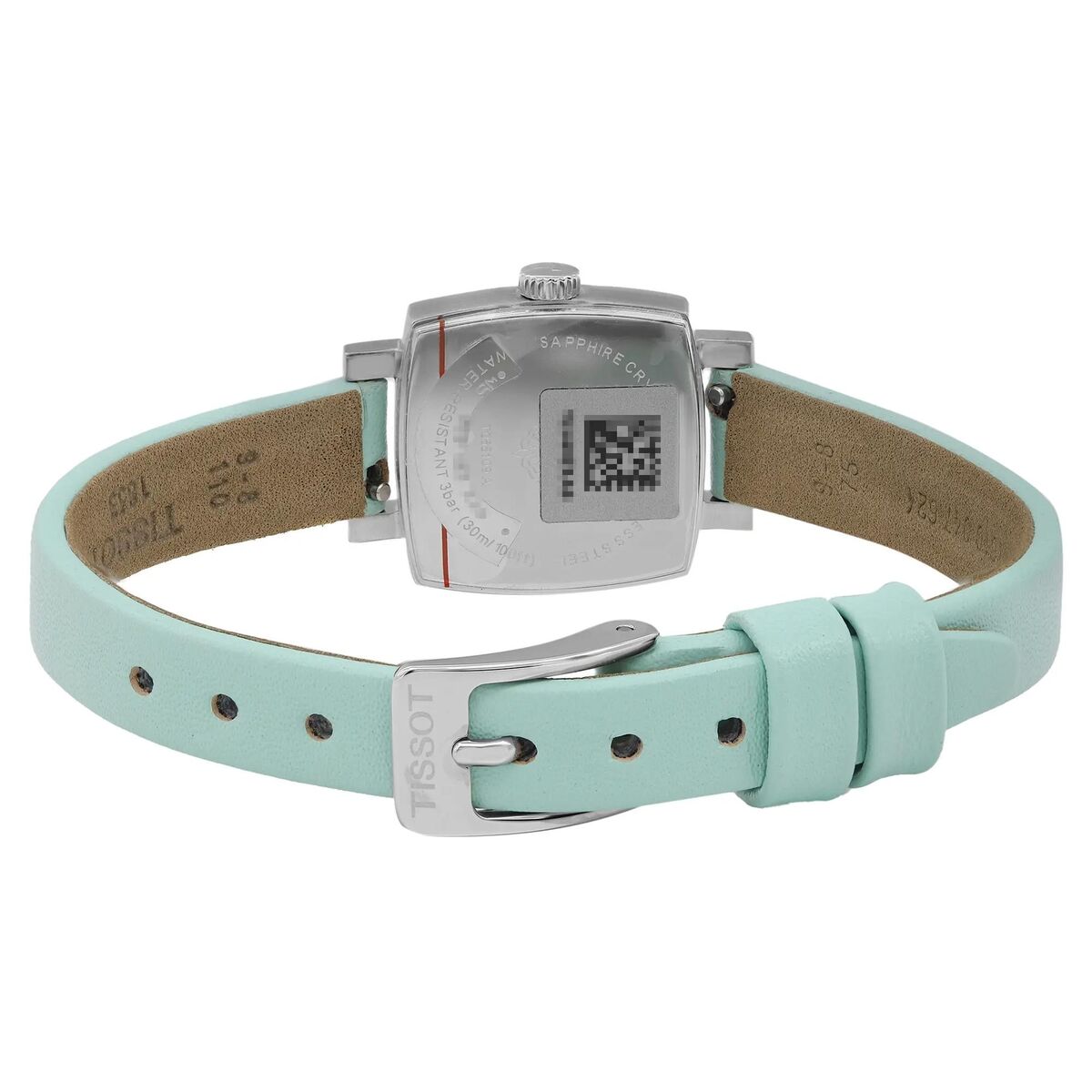  Shop Authentic Tissot T Lady Lovely Square Silver Dial Light Green Leather Strap Watch for Women - T058.109.16.031.01 - Luxxuri