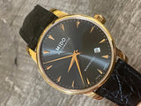  Shop Authentic Mido Baroncelli III Automatic Grey Dial Black Leather Strap Watch For Men - M8600.3.13.4 - Luxxuri