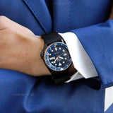  Shop Authentic Seiko 5 Sports Automatic Blue Dial Black NATO Strap Watch for Men - SBSA098 - Luxxuri