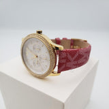  Shop Authentic Michael Kors Tibby Multifunction Silver Dial Red Leather Strap Watch For Women - MK2975 - Luxxuri