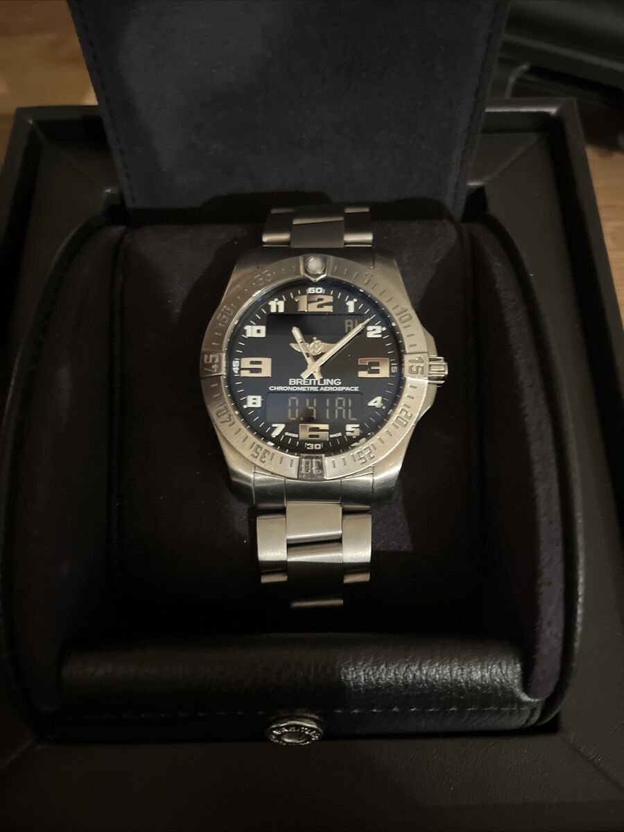  Shop Authentic Breitling Aerospace Evo Black Dial Silver Steel Strap Watch for Men - E79363101B1E1 - Luxxuri