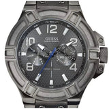  Shop Authentic Guess Rigor Multifunction Black Dial Black Steel Strap Watch For Men - W0218G1 - Luxxuri