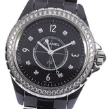  Shop Authentic Chanel J12 Diamonds Ceramic Black Dial Black Steel Strap Watch for Women - J12 H3108 - Luxxuri