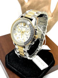  Shop Authentic Versace Greca Action Chronograph Quartz Silver Dial Two Tone Steel Strap Watch for Men - VE3J00522 - Luxxuri