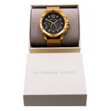  Shop Authentic Michael Kors Brecken Chronograph Black Dial Gold Mesh Strap Watch For Men - MK8867 - Luxxuri
