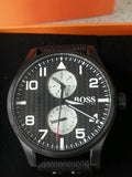  Shop Authentic Hugo Boss Aeroliner Maxx Quartz Black Dial Black Nylon Strap Watch For Men - HB1513086 - Luxxuri