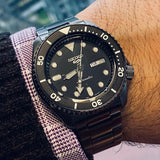  Shop Authentic Seiko 5 Sports Automatic Black Dial Black Steel Strap Watch For Men - SRPD65K1 - Luxxuri