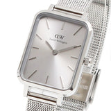  Shop Authentic Daniel Wellington Quadro Unitone Silver Dial Silver Mesh Strap Watch For Women - DW00100486 - Luxxuri