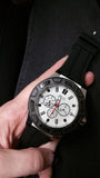  Shop Authentic Guess Force Analog Quartz White Dial Black Rubber Strap Watch For Men - W0674G3 - Luxxuri