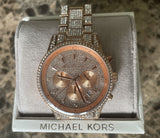  Shop Authentic Michael Kors Ritz Three-Hand Glitz Rose Gold Dial Rose Gold Steel Strap Watch for Women - MK6748 - Luxxuri