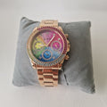  Shop Authentic Guess Confetti Chronograph Rainbow Dial Gold Steel Strap Watch For Women  - GW0483L4 - Luxxuri