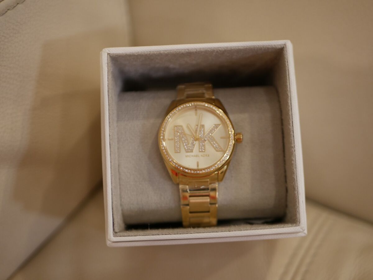  Shop Authentic Michael Kors Janelle Quartz Gold Dial Gold Steel Strap Watch For Women - MK7381 - Luxxuri