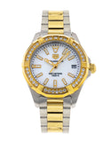  Shop Authentic Tag Heuer Aquaracer Diamonds Mother of Pearl Dial Two Tone Steel Strap Watch for Women - WBD1321.BB0320 - Luxxuri