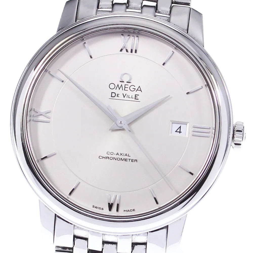  Shop Authentic Omega De Ville Prestige Co-Axial Silver Dial Silver Steel Strap Watch for Men - 424.10.40.20.02.003 - Luxxuri