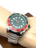  Shop Authentic Gucci Dive Quartz Green Dial Silver Steel Strap Watch For Men - YA136222 - Luxxuri