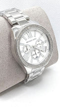  Shop Authentic Michael Kors Wren Chronograph Silver Dial Silver Steel Strap Watch for Women - MK7429 - Luxxuri
