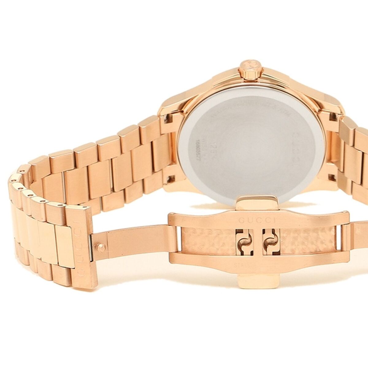  Shop Authentic Gucci G Timeless Quartz Gold Dial Gold Steel Strap Watch For Women - YA126482 - Luxxuri