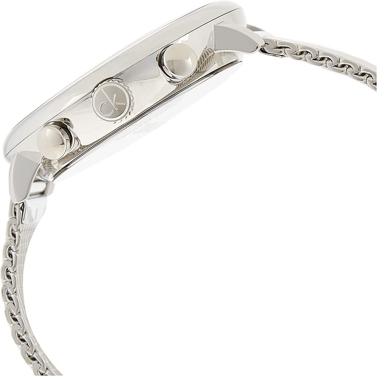  Shop Authentic Calvin Klein High Noon Chronograph Black Dial Silver Mesh Bracelet Watch for Men - K8M27121 - Luxxuri