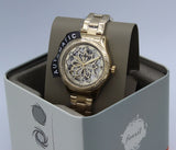  Shop Authentic Fossil Rye Automatic Skeleton Gold Dial Gold Steel Strap Watch for Women - BQ3755 - Luxxuri
