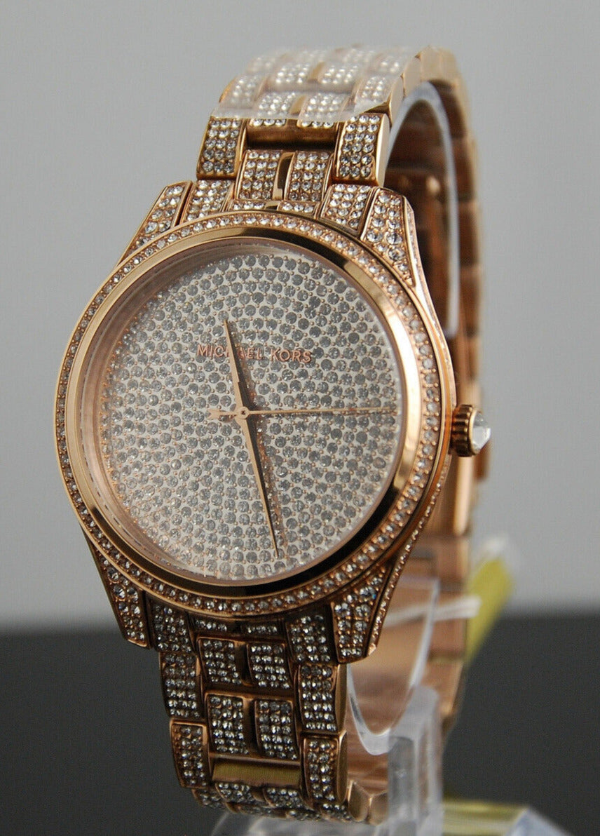  Shop Authentic Michael Kors Lauryn Crystals Rose Gold Dial Rose Gold Steel Strap Watch For Women - MK3931 - Luxxuri