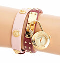  Shop Authentic Versace Medusa Lock Icon Gold Dial Red Leather Strap Watch for Women - VEDW00319 - Luxxuri