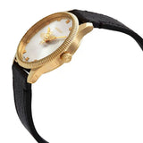  Shop Authentic Gucci G Timeless Quartz Silver Dial Black Leather Strap Watch For Women - YA1265023 - Luxxuri