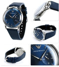  Shop Authentic Emporio Armani Aviator Quartz Blue Dial Blue Leather Strap Watch For Men - AR11335 - Luxxuri