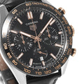  Shop Authentic Tag Heuer Carrera Chronograph Black Dial Black Leather Strap Watch for Men - CBN2A5A.FC6481 - Luxxuri