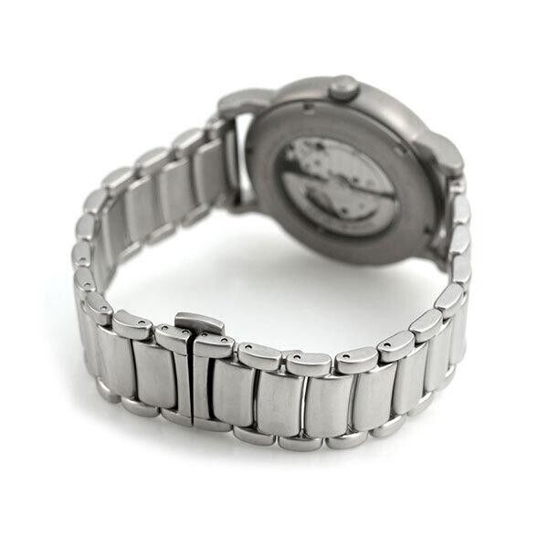  Shop Authentic Emporio Armani Meccanico Automatic Skeleton Black Dial Silver Steel Strap Watch For Men - AR60021 - Luxxuri