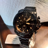  Shop Authentic Fossil Bronson Chronograph Black Dial Black Steel Strap Watch for Men - FS5851 - Luxxuri