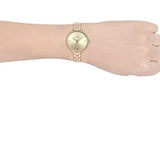  Shop Authentic Michael Kors Charley Three-Hand Quartz Gold Dial Gold Steel Strap Watch for Women - MK4399 - Luxxuri