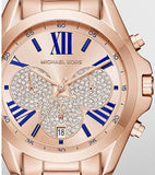  Shop Authentic Michael Kors Bradshaw Chronograph Rose Gold Dial Rose Gold Steel Strap Watch For Women - MK6321 - Luxxuri