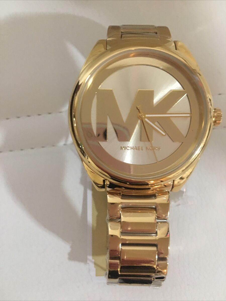  Shop Authentic Michael Kors Janelle Gold Dial Gold Steel Strap Watch For Women - MK7086 - Luxxuri