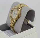  Shop Authentic Michael Kors Runway Three-Hand Gold Dial Gold Steel Strap Watch For Women - MK6911 - Luxxuri