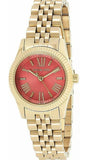  Shop Authentic Michael Kors Lexington Quartz Orange Dial Gold Steel Strap Watch For Women - MK3284 - Luxxuri
