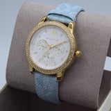  Shop Authentic Michael Kors Tibby Multifunction White Dial Blue Leather Strap Watch For Women - MK2965 - Luxxuri