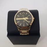  Shop Authentic Armani Exchange Hampton Chronograph Black Dial Gold Steel Strap Watch For Men - AX2122 - Luxxuri