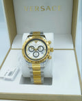  Shop Authentic Versace Classic Chronograph Quartz Silver Dial Two Tone Steel Strap Watch For Men - VEV700519 - Luxxuri