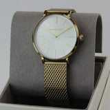  Shop Authentic Michael Kors Auden Three Hand White Dial Gold Mesh Strap Watch for Women - MK7150 - Luxxuri