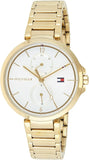  Shop Authentic Tommy Hilfiger Angela White Dial Gold Steel Strap Watch for Women - 1782128 - Luxxuri