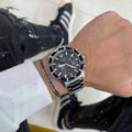  Shop Authentic Emporio Armani Diver Chronograph Quartz Black Dial Silver Steel Strap Watch For Men - AR11360 - Luxxuri