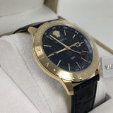  Shop Authentic Versace Univers Navy Blue Dial Navy Blue Leather Strap Watch for Men - VEBK00318 - Luxxuri