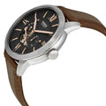  Shop Authentic Fossil Townsman Automatic Black Dial Brown Leather Strap Watch for Men - ME3061 - Luxxuri